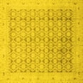 thumbnail image 1 of Ahgly Company Indoor Square Oriental Yellow Traditional Area Rugs, 4' Square, 1 of 4