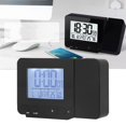thumbnail image 1 of Projection Alarm Clock, LED Digital Clock with Temperature Humidity Test, 7 Language Calendar, 180 Rotation Display, 12H/24H Time System, Home Supplies, 1 of 7