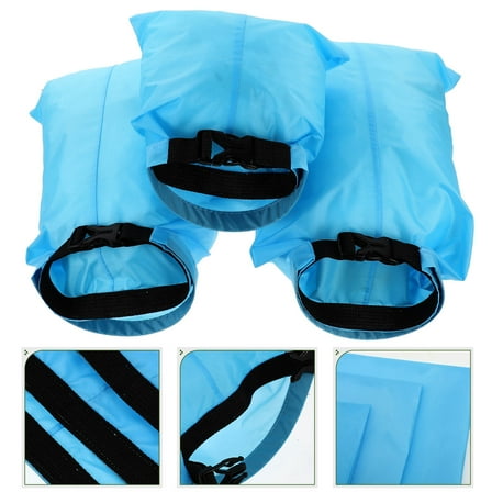 WHAMVOX 3 Pcs Waterproof Bags for Swimming Boat Storage Surfing Kayaking Tote