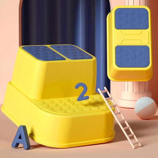 Children's Footstool Household Plastic Foot Stool Small Bench Baby Foot Stool Wash Wash Step Face Wash Step Stool