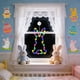 thumbnail image 5 of Guirnalda de luces de conejito de Pascua | Luces con ventosa para ventana para decoración navideña | Luces multicolores con forma de conejito para Pascua, Halloween y Navidad | Decoración de, 5 of 6