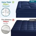 thumbnail image 2 of California King Mattress Topper - Extra Thick Cooling Mattress Pad Cover for Back Pain - Soft Mattress Protector Bed Topper Pillow Top with 8-21 Inch Deep Pocket 3D Snow Down Alternative Fill, 2 of 15