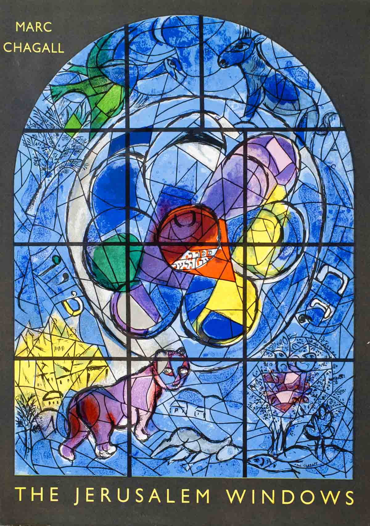 Marc ChagallThe Jerusalem Windows1962 Lithograph