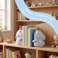 thumbnail image 3 of Unique Bargains 2Pcs Modern Resin Book Stoppers Book Ends Blue 6.7*3.9*5.1inch, 3 of 5