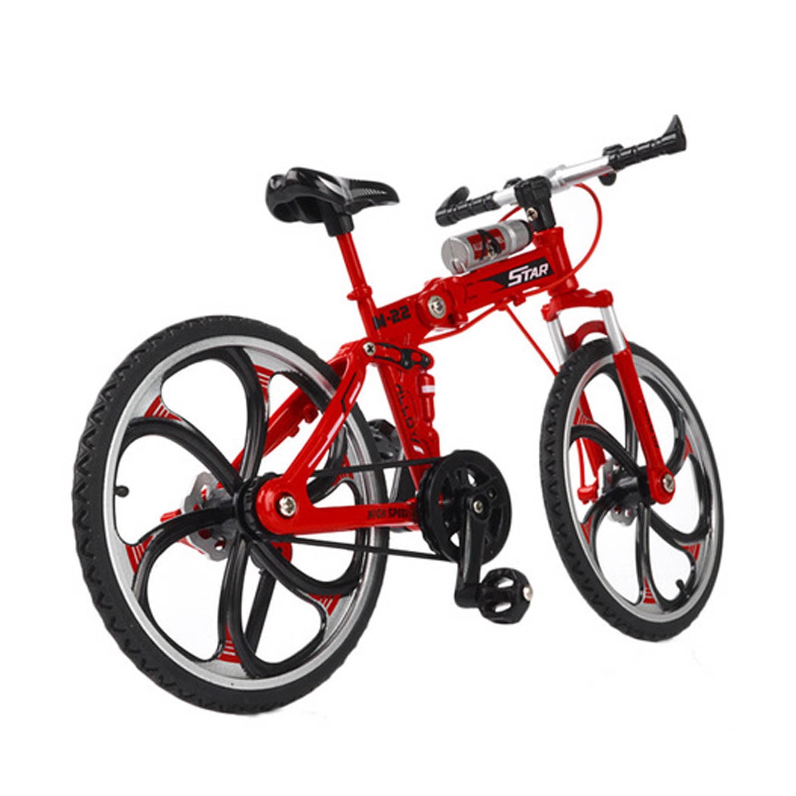 Mini Folding Bicycle, Miniature Alloy Folding Mountain Bike Model