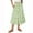 Army Green, variant on Women’s Floral Print Tiered Maxi Skirt with Elastic Waist and Drawstring Pockets Lightweight Flowing Design for Everyday Wear Army Green L