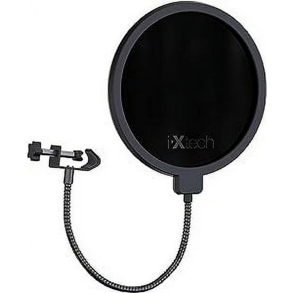 IXTECH Dual Layered Sound Shield Guard Windscreen with a Flexible 360-Degree Gooseneck Clip