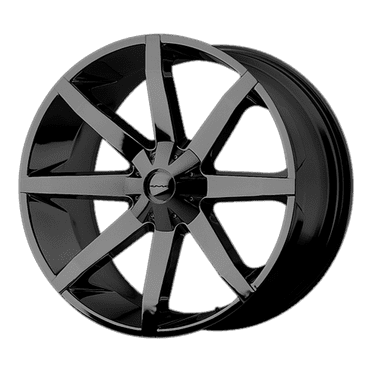 22x9 KMC KM651 Slide Gloss Black Wheel 5x150 (50mm)
