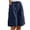 Navy Blue, variant on MORTTIC Women's Casual Loose-Fit High Waist Shorts Elastic Waistband with Pockets, Comfortable Summer Shorts