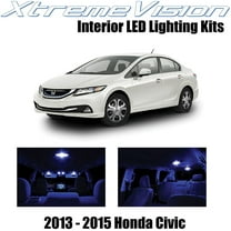 XtremeVision Interior LED for Honda Civic 2013-2015 8 pcs Blue Interior LED Kit   Installation Tool