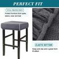 thumbnail image 4 of 1 Square Stool Covers Home Jacquard Elastic Bar Stool Slipcovers Counter Saddle Seat Covers Living Room Coffee Restaurant, 4 of 9