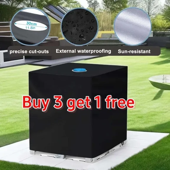 Waterproof 275 Gallon 1000L Ibc Tote Cover Sunshade Protective Garden Water Tank