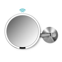 simplehuman 8" Round Wall Mount Sensor Makeup Mirror