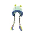 thumbnail image 1 of Women Warm Hat Ladies Bonnet Soft with Long Braid Ear Protection Funny Hat for Light Green, 1 of 9