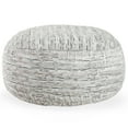thumbnail image 2 of Jaxx  Gigantic Mega Saxx Bean Bag Chair and Lounger For Adults Luxe Faux Fox Fur - Silver Fox Jumbo, 2 of 4