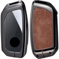 thumbnail image 3 of Key Fob Cover Compatible with BMW IX IX3 I5 I7 740i 760i X1 X3 X5 X6 X7 XM 2024-2025 Keychain Case Holder Protector,Brown, 3 of 9
