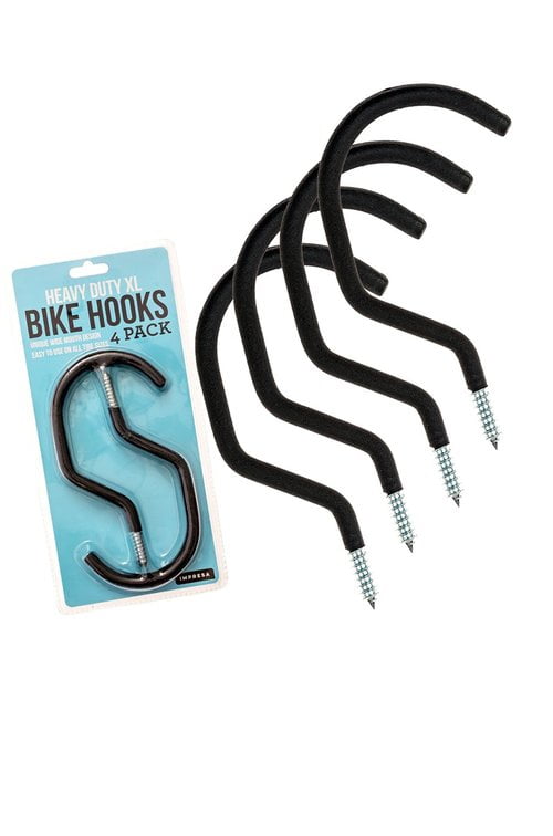 Impresa Products 4-Pack Bike Hanger/Bike Hook - Heavy-Duty, Fits all Bike Types