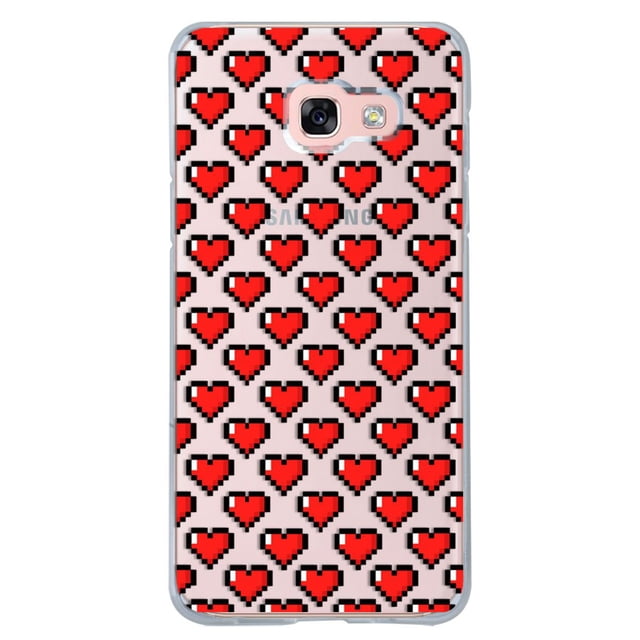 Funda InstaCase Para Galaxy A5 2017 Corazones Pixel Uso Rudo Antigolpes
