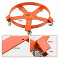 thumbnail image 7 of 55 Gallon Drum Dolly, Heavy Duty Barrel Dolly with Steel Frame 5 Swivel Casters Wheel, 1250 LBS Capacity, for Warehouse Drum Handling, 7 of 7