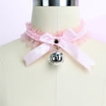 thumbnail image 2 of unbranded Collar Rosa De Encaje Con Detalle De Campana Y Para Ocasiones Especiales, 2 of 8