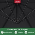 thumbnail image 2 of Sombrilla Amplia Premium Moderna 3M Jardin Exterior Playa Terraza  Jardimex, 2 of 7
