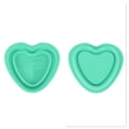 thumbnail image 4 of Unique Bargains 1 Pc Foldable Heart-shaped Makeup Sponge Brush Cleaner Green, 4 of 5