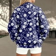 thumbnail image 6 of zaveiop Ladies Daily Casual Lapel Long Sleeved Sports Jacket Sports Wind Hoodie Jacket (Z-Dark Blue, XL), 6 of 9