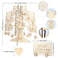 thumbnail image 4 of Yuarrent Libro de invitados de boda Árbol de deseos de 3D Instalación práctica estable DIY Artesanía Yuarrent HA028190-00B, 4 of 6