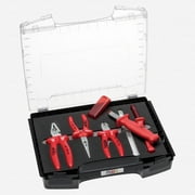 NWS Insulated 1000V Pliers and Knife L-BOXX Set, 6 Pieces