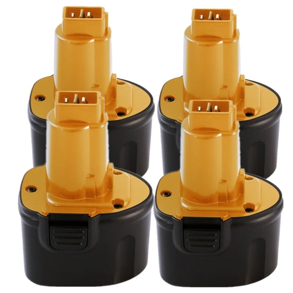 4Pack 7.2V Ni-MH Battery Replacement for Dewalt 7.2V Battery DW9057 DE9057 DE9085 DW920K DW920K2 DW925K DW925K2 DW968K