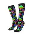 thumbnail image 2 of Balery Bright Mushrooms Fun Novelty Socks Men'S Women'S Crew Socks Funny Crazy Novelty Socks Quirky And Cool Socks, 2 of 9