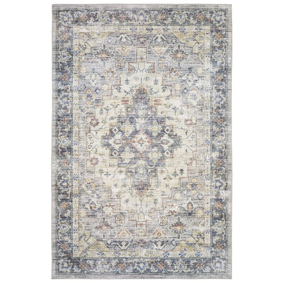 Oriental Weavers Myers Park Indoor Rug Rectangle Area Rug Blue 5' X 7'
