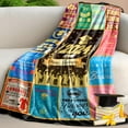 thumbnail image 2 of 1PC 2024 Graduation Gift Blanket Class of 2024 Graduation Flannel Gift Blanket for Her Him Congrats Grad Throw Blanket Graduation Memory Throw Blanket for Graduation Party Supplies 59 * 51 inch, 2 of 5