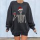 thumbnail image 1 of Pntutb Mujeres tops Invierno Navidad Esqueleto humano Impresión Pullover Sudadera suelta Pntutb Pntutb-7782, 1 of 8