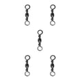thumbnail image 1 of Conectores giratorios de pesca de acero al carbono Sonducket Paquete de 100 anillos flexibles para agua salada Negro, 1 of 4