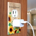 thumbnail image 3 of WIRESTER 1-Gang Duplex Outlet Cover Wall Plate/Switch Plate Cover, Sunflower - Be Loved Beloved, 3 of 6