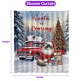 thumbnail image 5 of Santa is Coming Ragdoll Merry Christmas Xmas Noel Truck Tree Shower Curtain Cat Lover Kitten Owner Gifts Idea Waterproof Bathroom Bathtub Curtain - 02023, 5 of 5