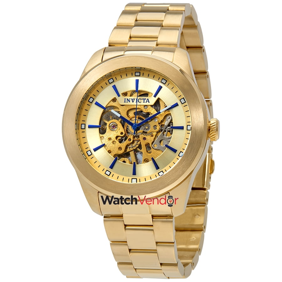 Invicta Vintage Automatic Gold Skeleton Dial Men's Watch 25759