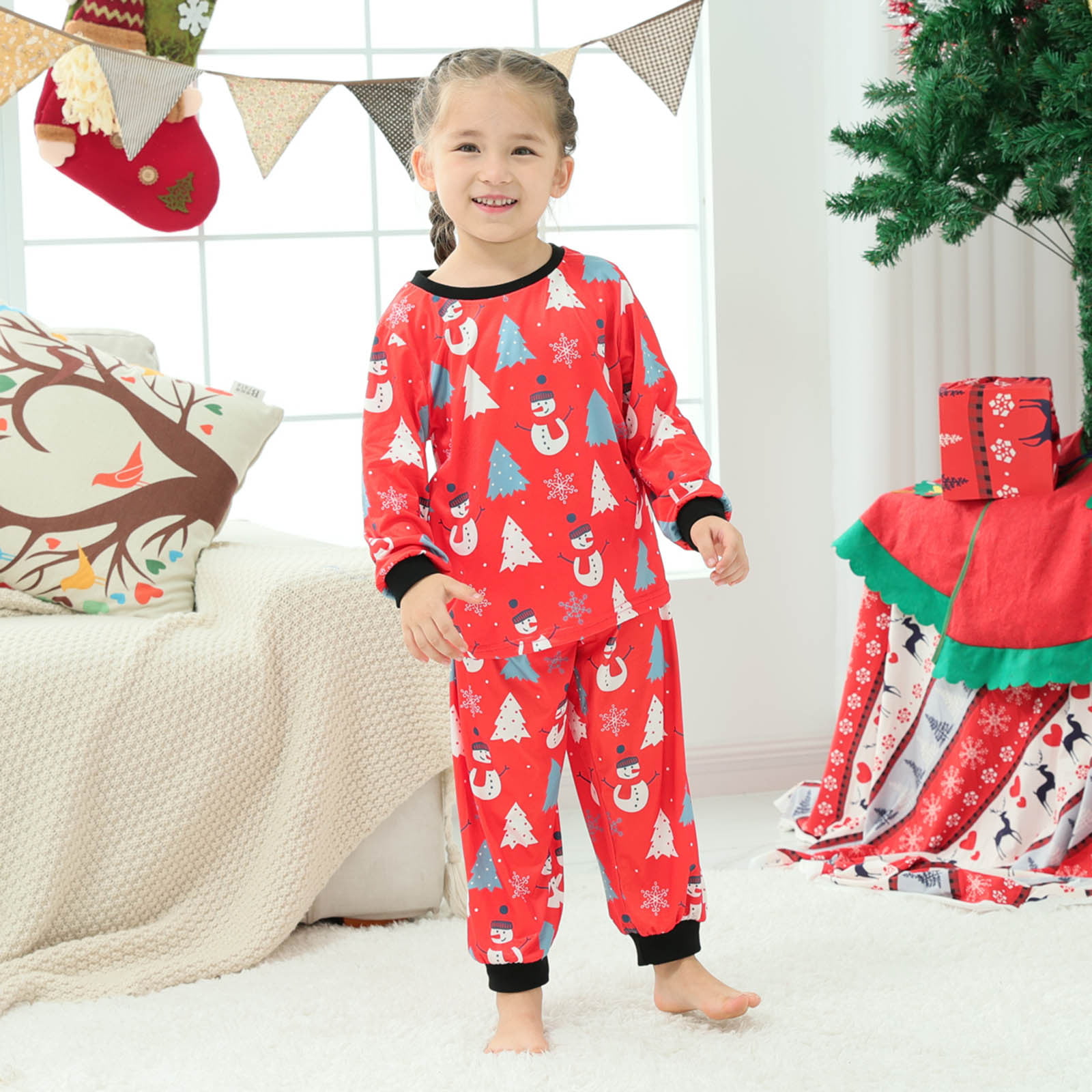 Teenage 100% Cotton Family Christmas Reindeer Pyjamas Rudolph  2 Years