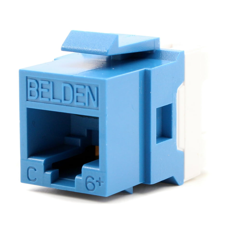 Belden AX104193 Category6+ Data Jack, CAT6+, UTP, RJ45, Blue