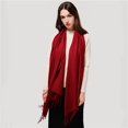 thumbnail image 3 of Bufanda larga con borlas para mujer, chales de Cachemira, como Pashmina, Bandana de invierno, 2022, 3 of 4
