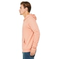 thumbnail image 4 of Bella Plus Canvas B86306333 Unisex Sponge Fleece Hoodie, Peach - Small, 4 of 4