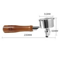 AQJW 51mm Espresso Handle Fine Filter AntiRust Stainless Steel Dual