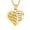 Golden, variant on Personlized Always on My Mind Forever in My Heart - Crystal Angel Wing Heart Stainless Steel Urn Pendant for Cremation Ashes of Loved One
