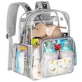 thumbnail image 1 of Mochila para pañales Mancro Clear Heavy Duty Transparente, 1 of 7