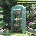 thumbnail image 2 of Mini Greenhouse 4-Tier Green Indoor Outdoor Sturdy Portable Shelves For Gardening Plants Cold Frost Protection Wind Rain Proof(Frame NOT Include), 2 of 9