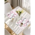 thumbnail image 5 of Pink Grey Placemats Set of 8, Geometric Circle Modern Abstract Simple Art Placemats for Dining Table, Place Mats for Kitchen Tabletop, Waterproof Wipeable Dining Table Mats Set, 5 of 9