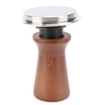 thumbnail image 1 of Stainless Steel and Wood Espresso Tamper, Spring Loaded Coffee Ground Tamper with Flat Bottom Design, Ergonomic Handle, Constant Force Pressing Capability for Home Cafe Barista, 1 of 7