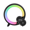 thumbnail image 2 of Luz de despertador inteligente LED, luz de noche RGB, luz de lectura de decoración, lámpara de mesa, luz de noche para dormitorio de hotel, dormitorio , negro, 2 of 10
