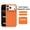 Orange, variant on Kryonix For iPhone 17 Pro 6.3" Case Built-In Magnetic MagSafe Compatible Wireless Charging Car Mount Adsorption Sweatproof Anti-Slip Anti-Fingerprint Protective Case,Blue